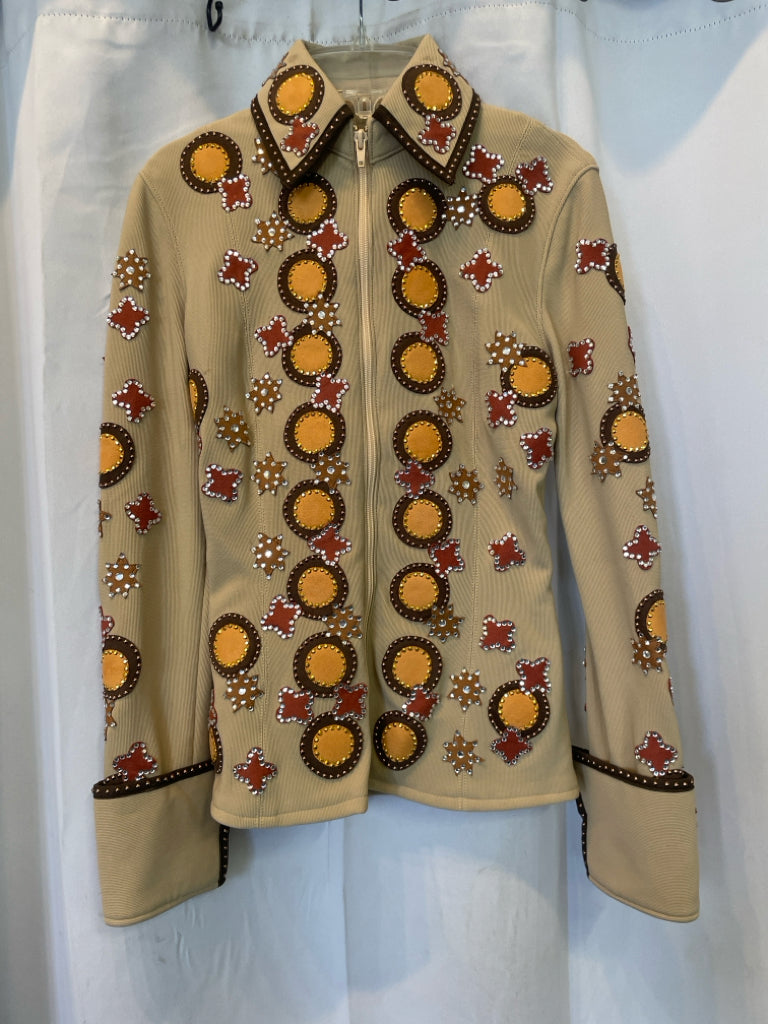 Diane Olsen Western Show Jacket Leopard Print Bling 5/6 Diane Olsen Western Show Jacket Leopard Print Bling 5/6